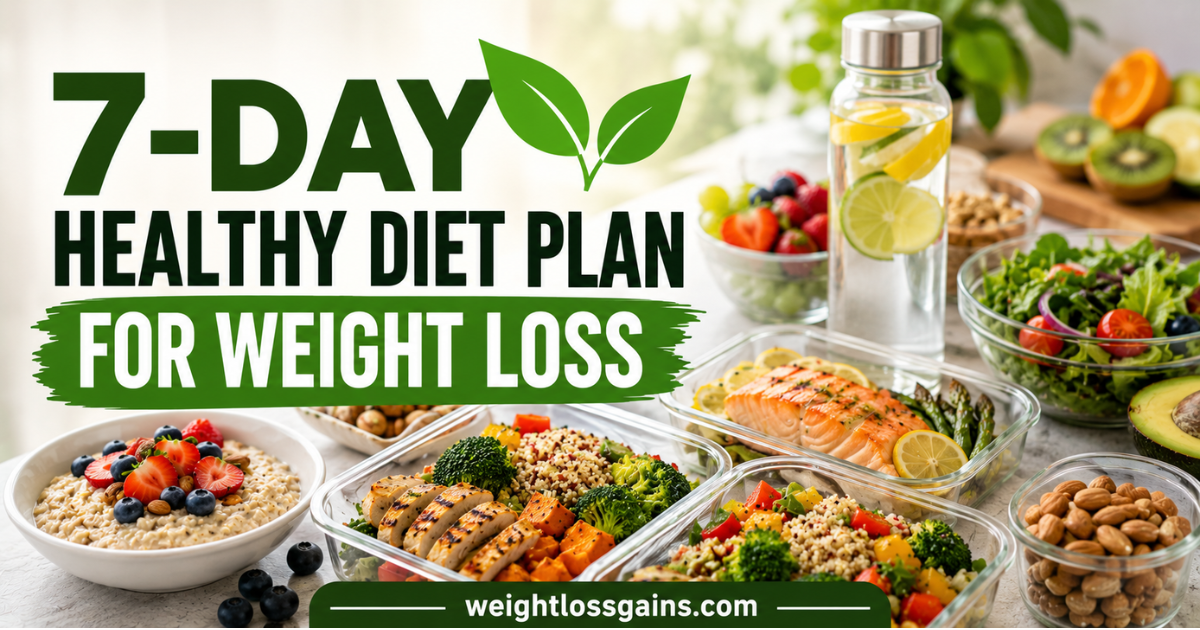 7-Day Healthy Diet Plan for Weight Loss