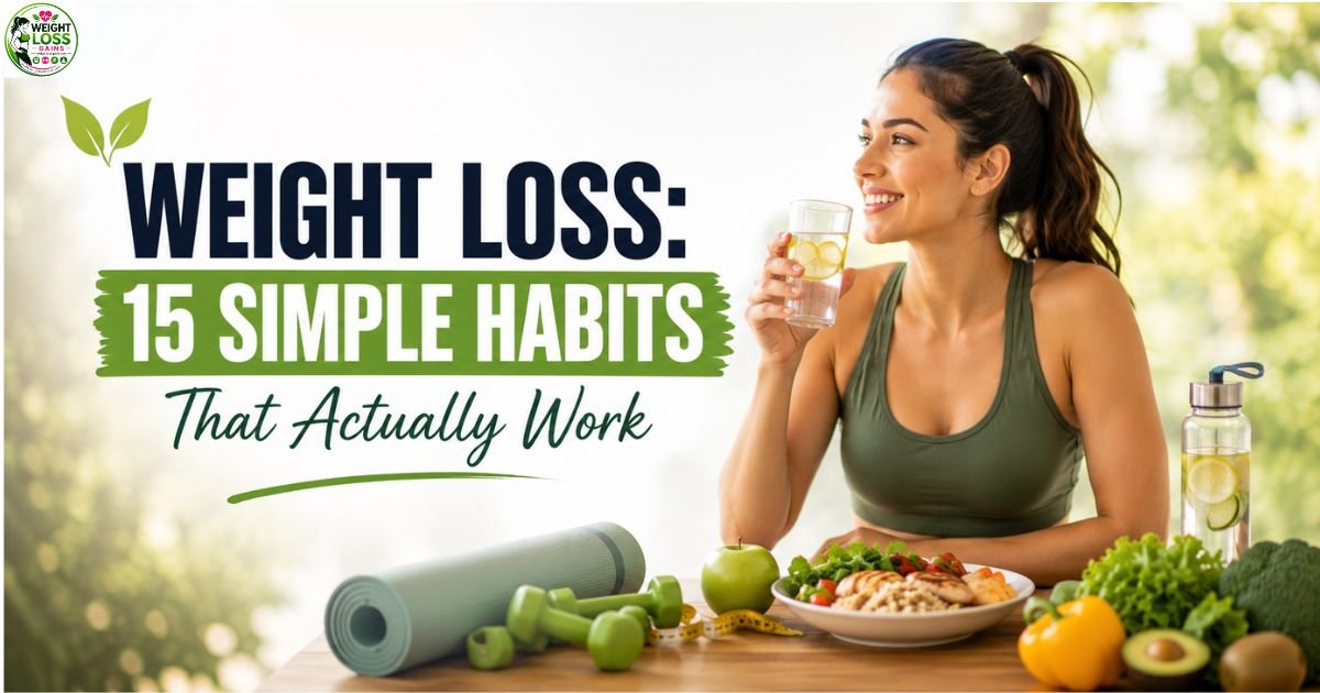 Weight Loss 15 Simple Habits That Actually Work